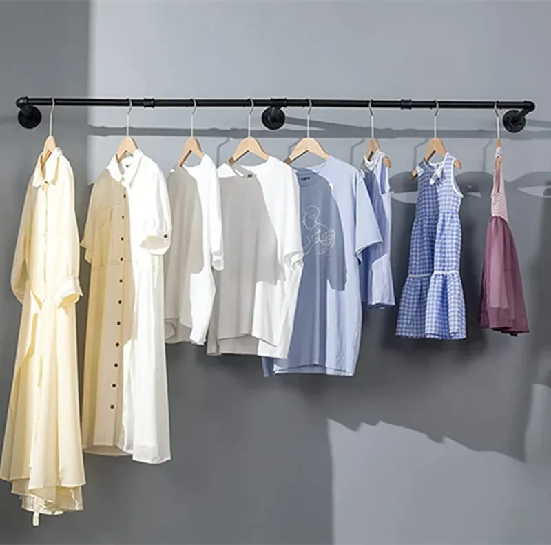 Clothes Rack Made from Galvanized Pip