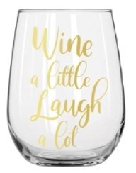 WINE A LITTLE STEMLESS WINE GLASS 430ML