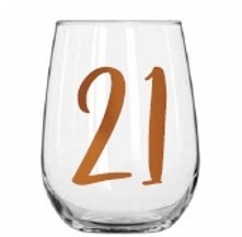 21ST RAINBOW STEMLESS WINE GLASS