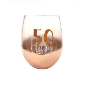 50TH OMBRE STEMLESS WINE GLASS