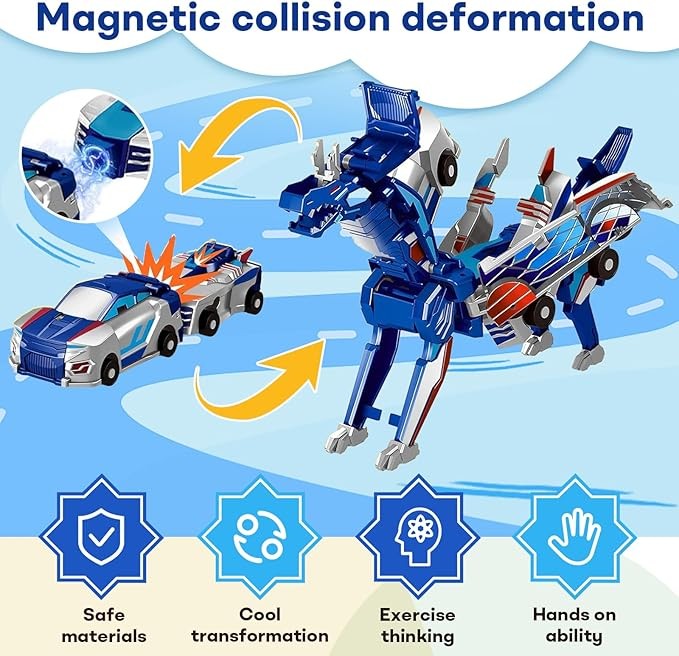 Auto-Smash™ Collision Transforming Car Toy - 2-in-1 Robot Action Figure