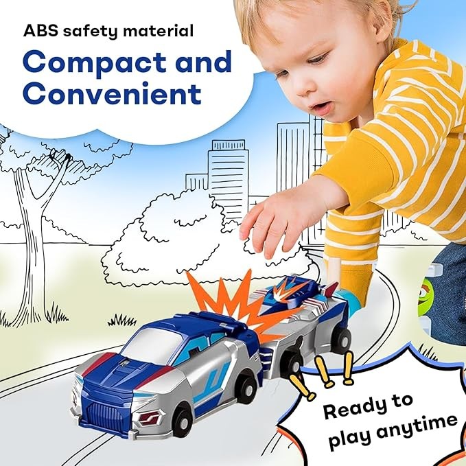 Auto-Smash™ Collision Transforming Car Toy - 2-in-1 Robot Action Figure