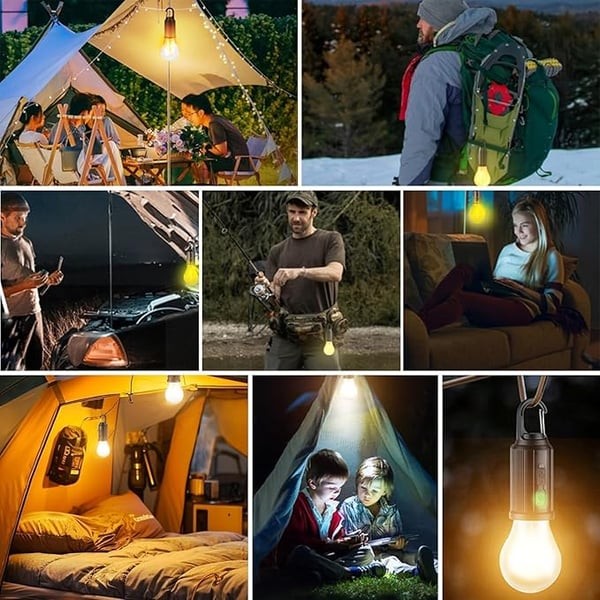 Solar Tent Lights USB Rechargeable Led Camping Lantern