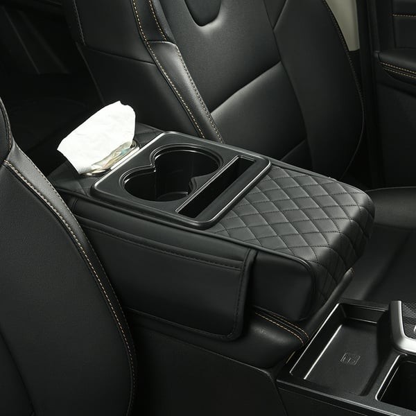 Multifunctional PU Leather Car Armrest Box Mat