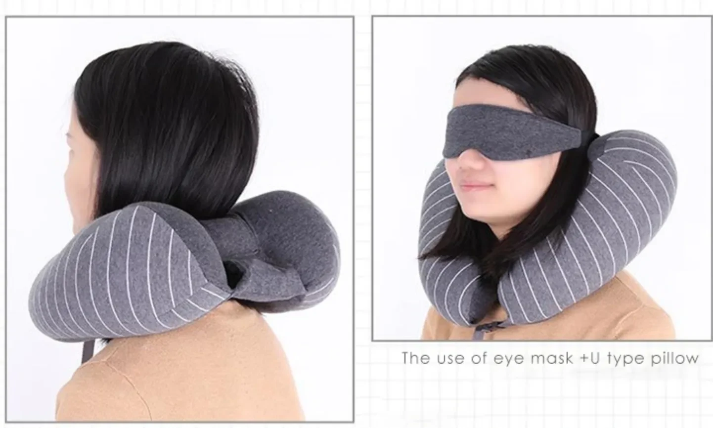 Travel pillow foam particle pillow u-shapedcervical neck pillow lumbar pillow