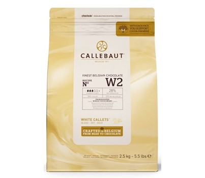 CHOCOLATE CALLETS WHITE 2.5KG (CALLEBAUT CL0W2-2B-U76)