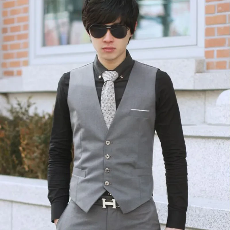 Silver Suit Vest
