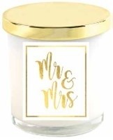 **MR & MRS GOLD LID CANDLE