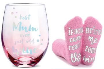 BEST MUM SOCKS & S/LESS SET OSFM