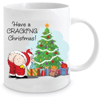 **CRACKING CHRISTMAS CHEEKY MUG 350ML