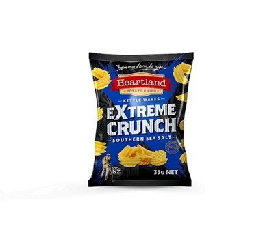 CHIPS SOUTHERN SEA SALT XTREME CRUNCH 35GM 24s (HEARTLAND)