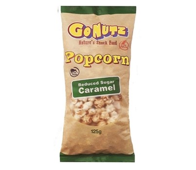 POPCORN CARAMEL G/F 125GM 12s(GO NUTZ 813-12)