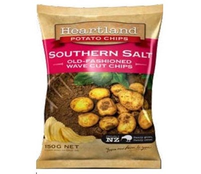 CHIPS SOUTHERN SALT WAVECUT 150GM (HEARTLAND)