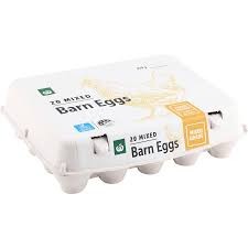 EGGS BARN PLAIN GRADE ONLY TRAY(ZEAGOLD 6T30PLBN)[CHIL]