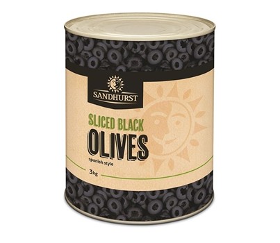 OLIVES BLACK SLICED A10 (JB/LORETO SBA10)