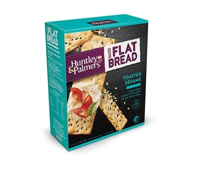 CRACKERS TOASTED SESAME 125GM (HUNTLY & PALMERS 44884)