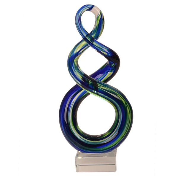 Glass Large Double Twist Ornament