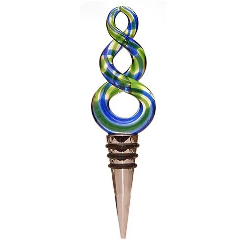 Glass Twist Bottle Stopper