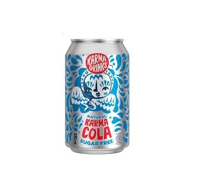 COLA KARMA SUGARFREE CANS 330ML 12s (KARMA DRINKS)