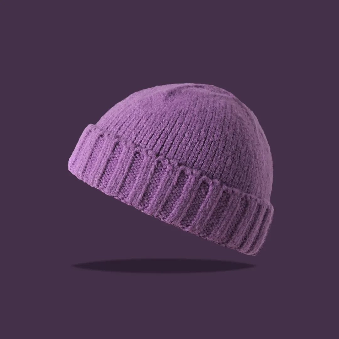 American Knitted Hat Women's All-match Face-looking Little Watermelon Hat Yupi Beanie Hat