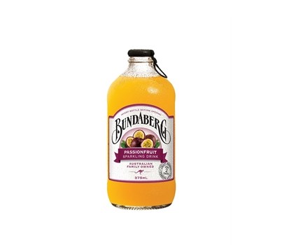 DRINK SPARKLING PASSIONFRUIT 375ML 12s (BUNDABERG 1019)