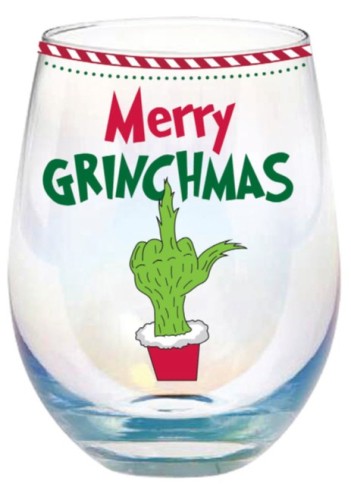 **MERRY GRINCHMAS STEMLESS GLASS