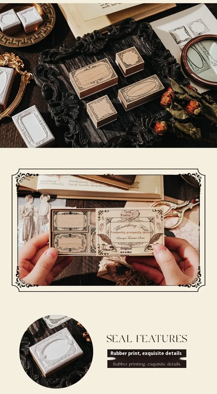 Candy Posts Seal Baroque Fantasia Notebook Printed Paintings