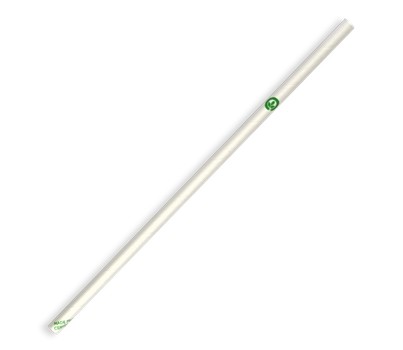 STRAWS BIO WHITE 6MM 250s/PKT (BIOPAK JP-PBS-6X197-W)