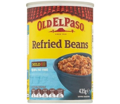 VEGETARIAN REFRIED BEANS 435GM (OLD EL PASO) (101066186)
