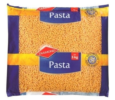 PASTA MACARONI ELBOWS 5KG (DIAMOND 122331)