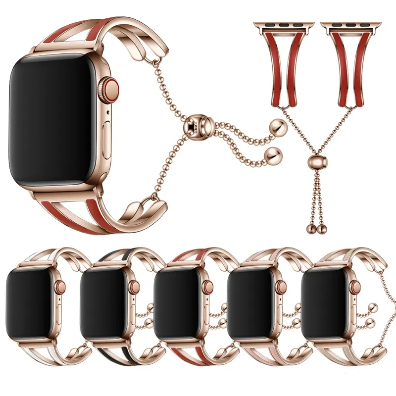 Suitable For Watch Strap Female Rose Gold Stainless Steel
