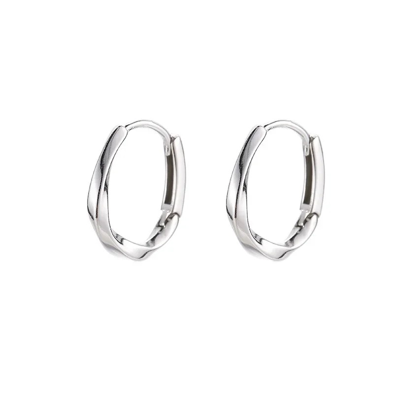 925 Sterling Silver Round Earrings