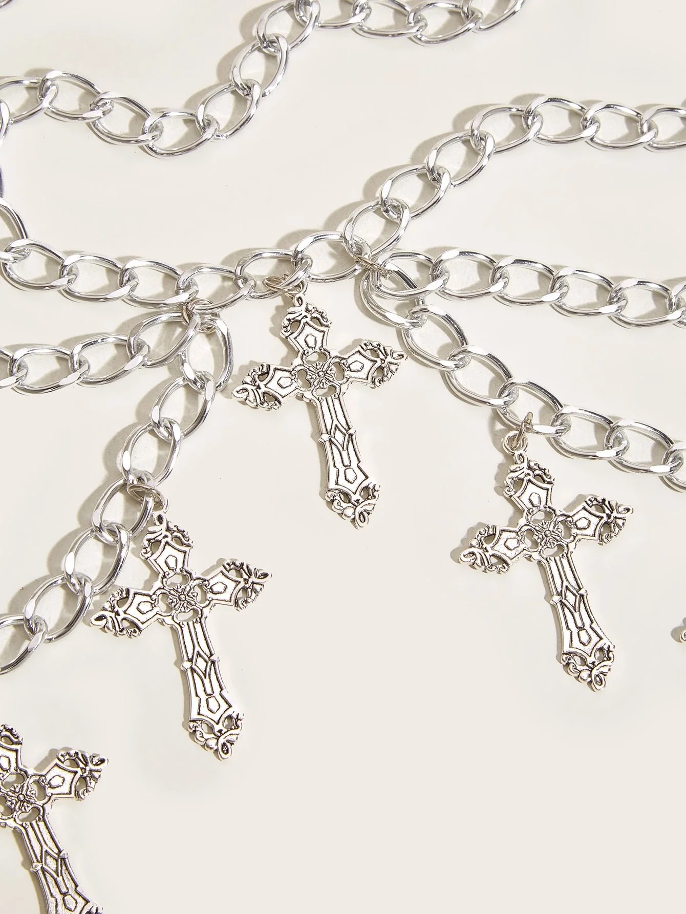 Instagram Multi-Layered Cross Waist Belt Chain Pants Chain Accessories Abi Culture