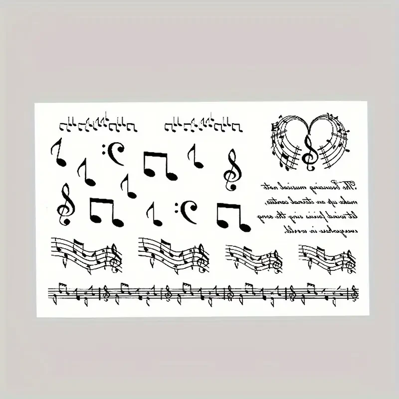 Music Note Tattoo on Neck