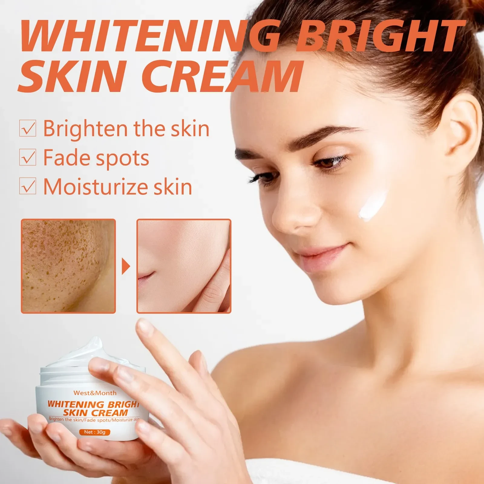 Brightening Cream Lightens Facial Spots