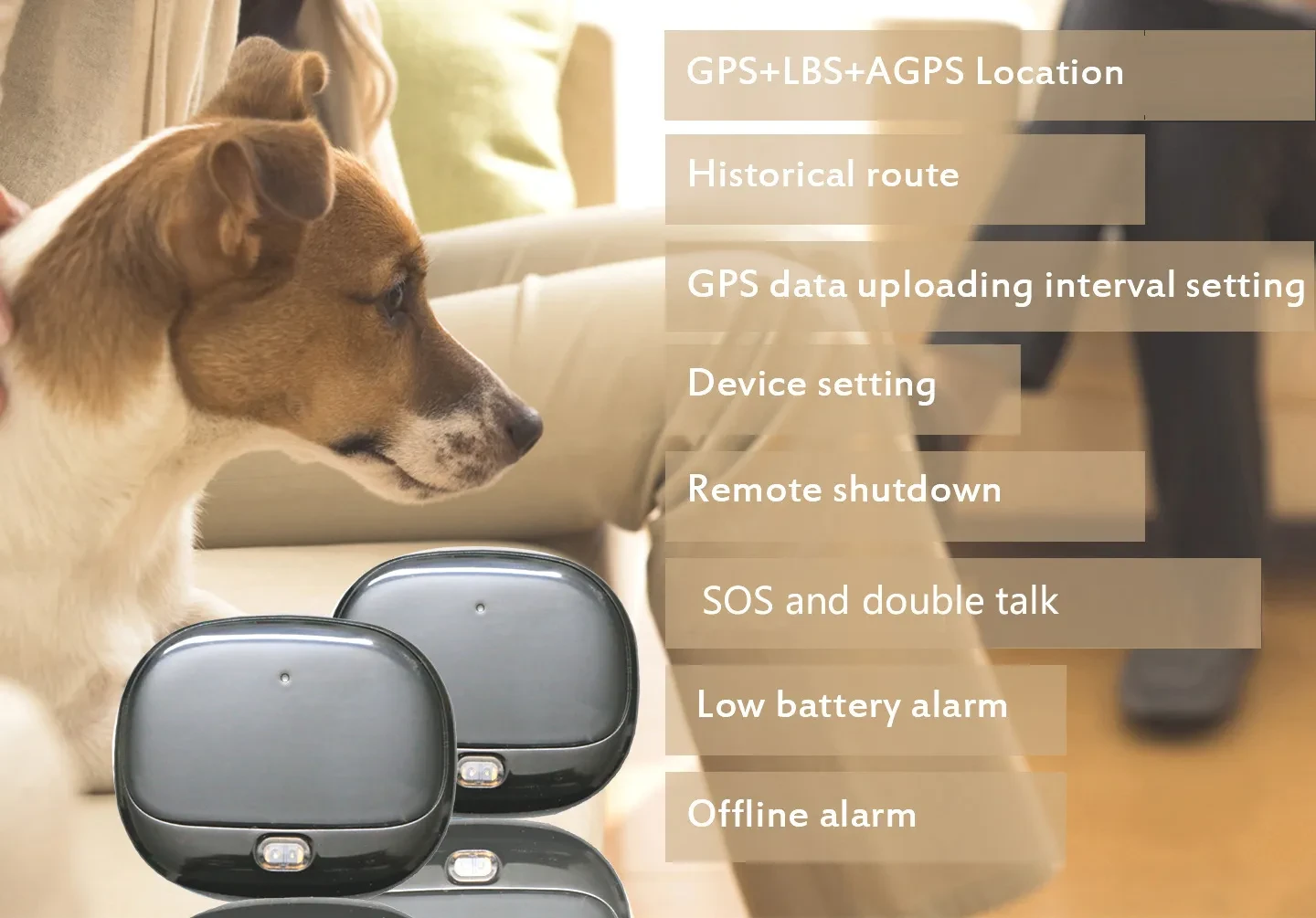 Miniature ABS Pet Collar Multifunctional Locator