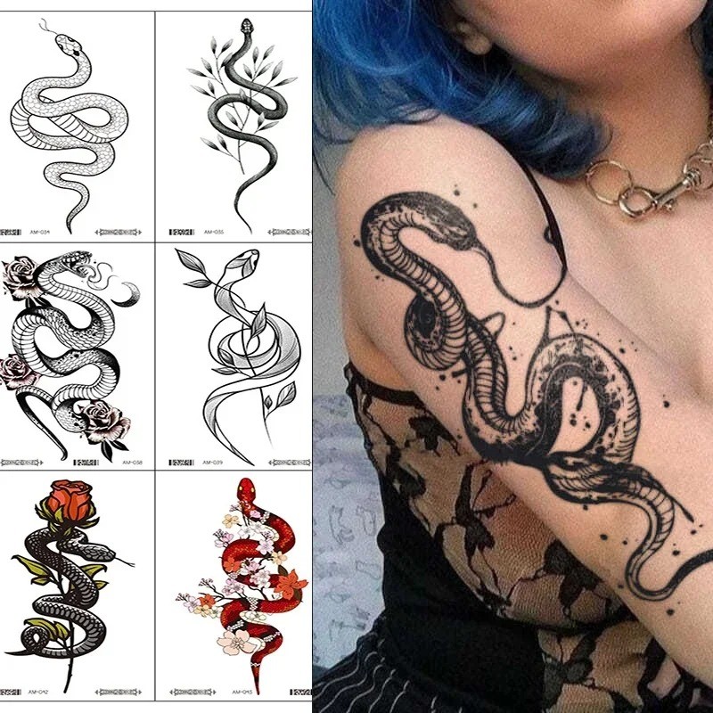 Snake Wrapping Arm Tattoo