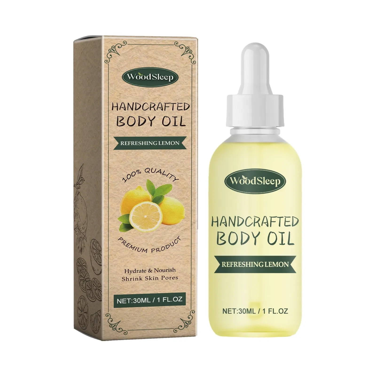 WOODSLEEP Refreshing Lemon Handcrafted Body Oil