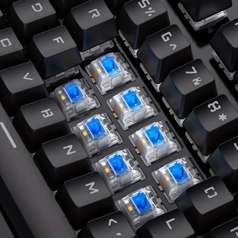 YinDiao Pro Gaming Keyboard - 104-Key Ergonomic Design