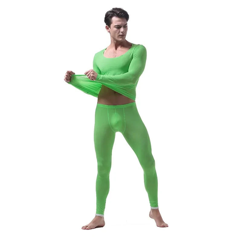 Thin Transparent Ice Silk Underwear Set