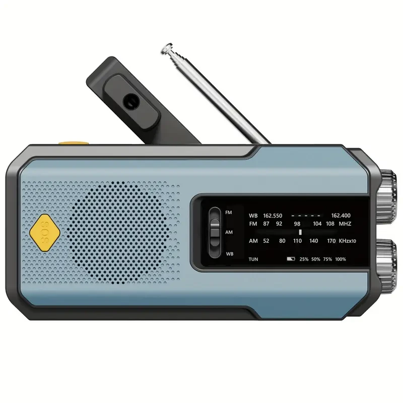 Daykit Hand Crank Radio AM/FM, Solar, Flashlight & SOS Alarm