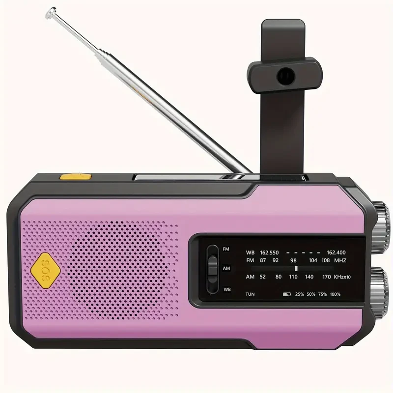 Daykit Hand Crank Radio AM/FM, Solar, Flashlight & SOS Alarm
