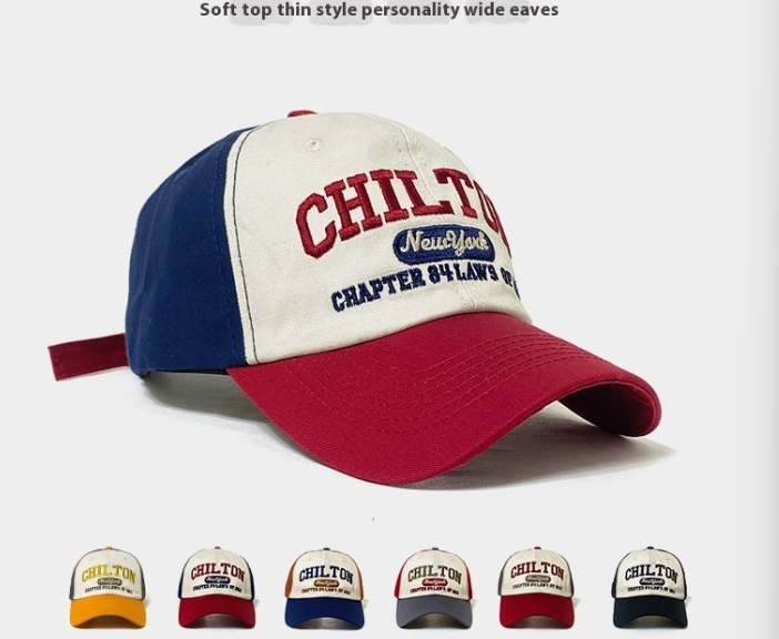 Retro Color Matching Baseball Cap Baby Boy And Girl Summer Sun Protection Hat