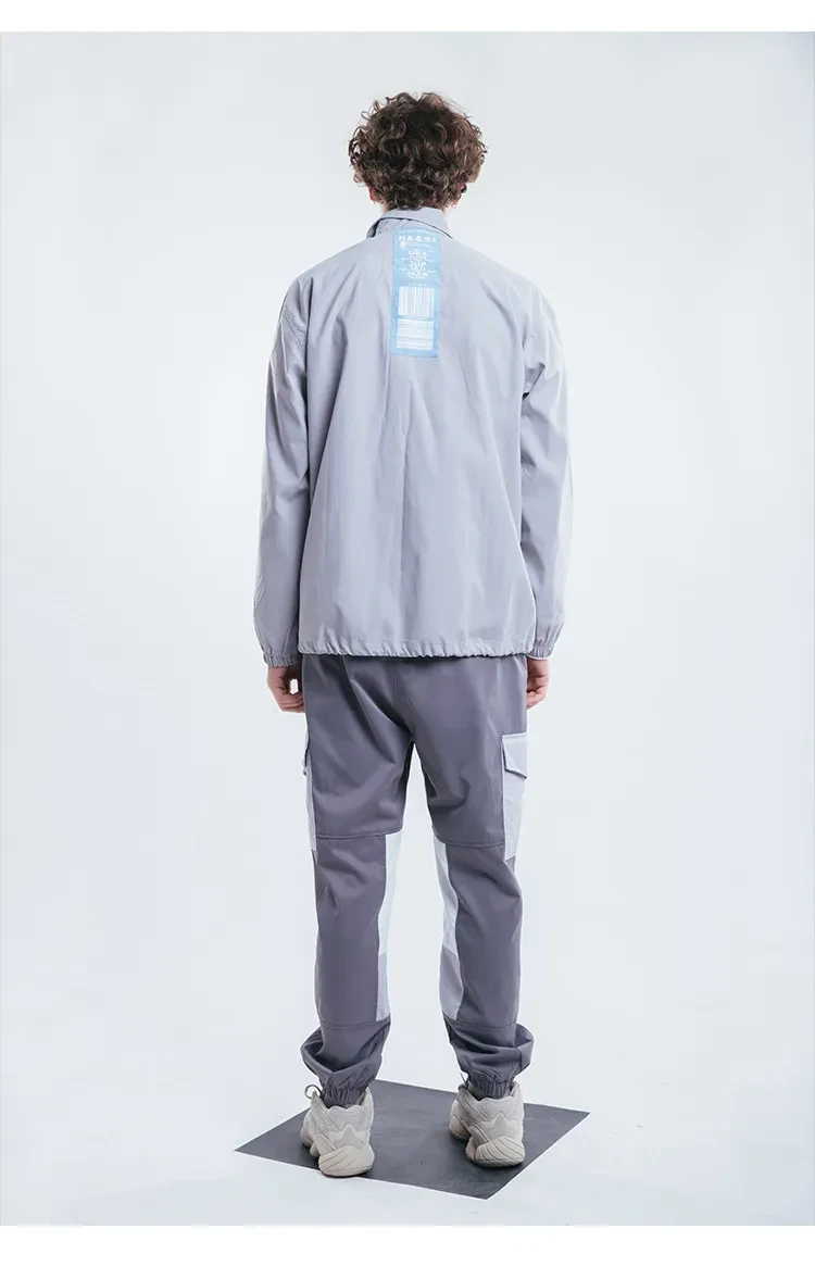 Men'S Autumn And Winter Single-Breasted Waterproof And Windproof Men'S High Street Multi-Pocket Shirt