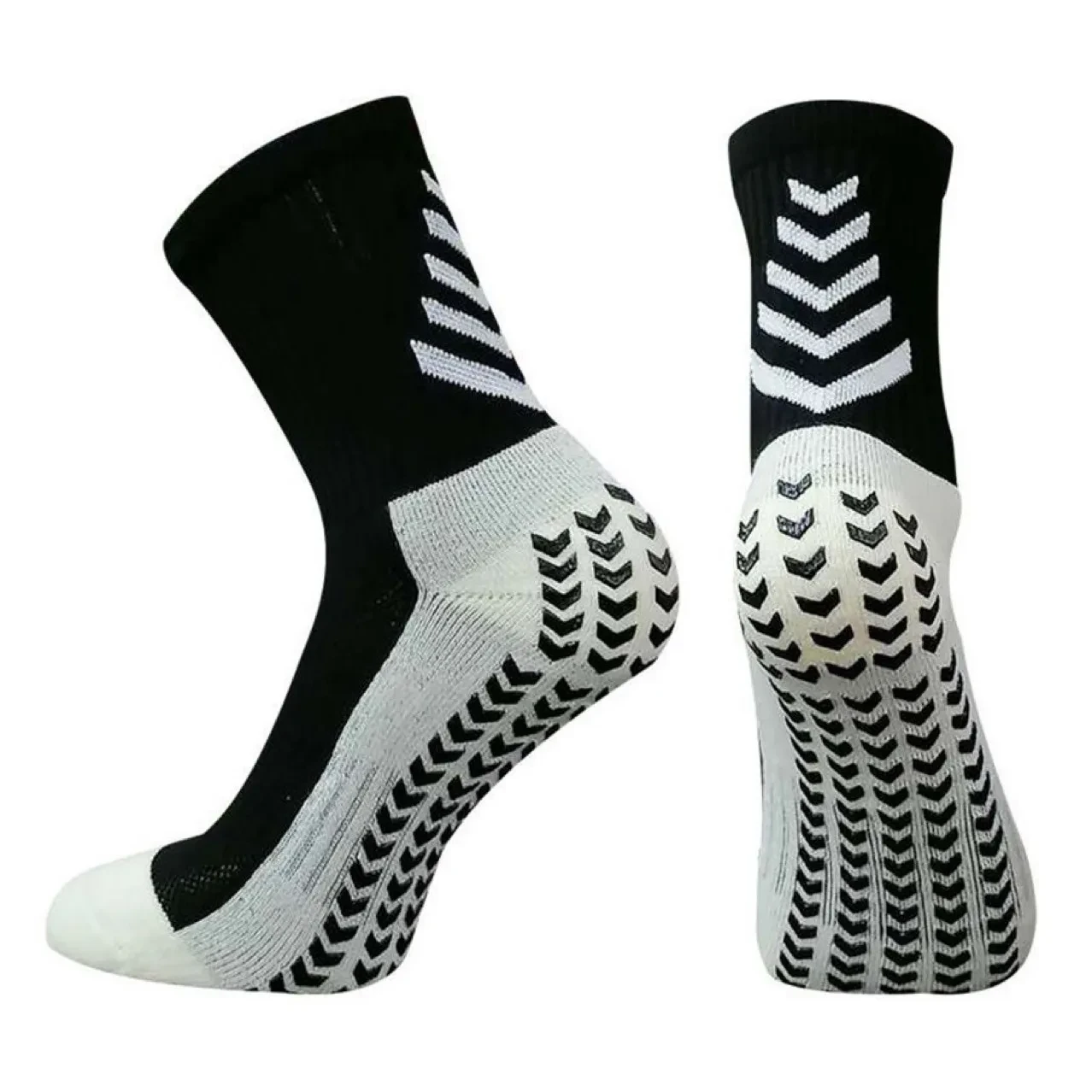 Men's Mid-calf Athletic Socks Socks For Running Non-slip Silicone Thickened Arrow