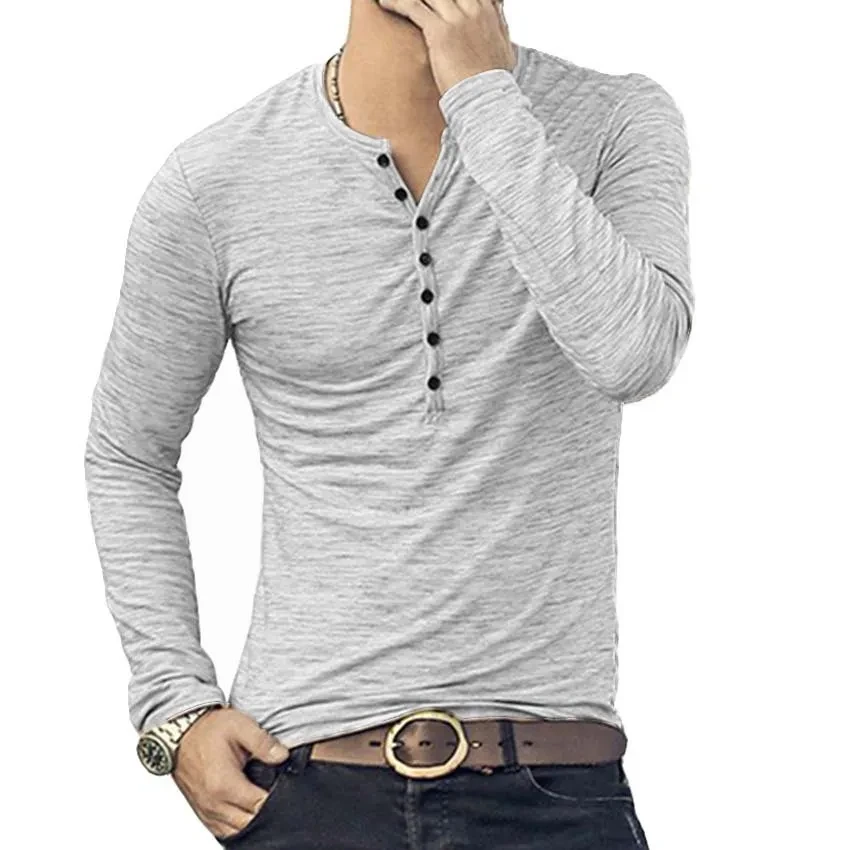 Men's Bottoming Shirt Long Sleeve Slim T-Shirt