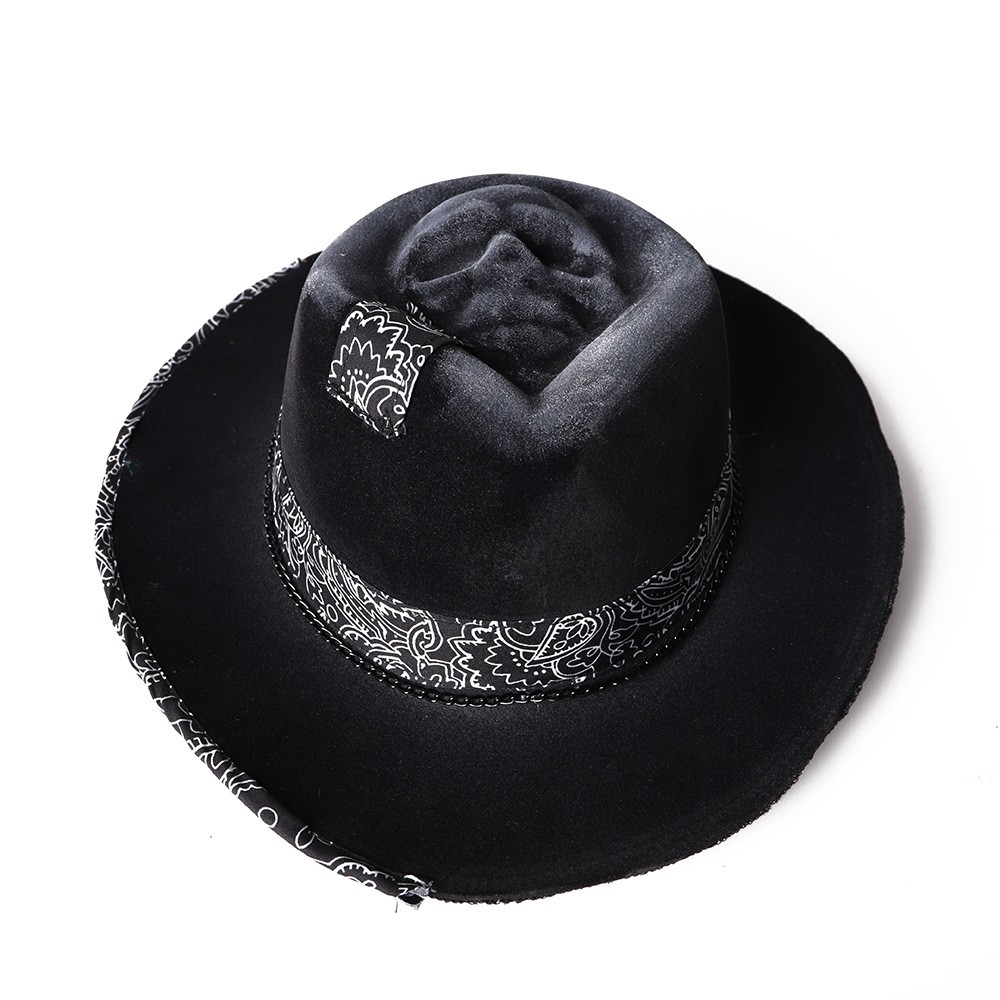 Halloween New Handmade Skull Hat Felt Denim Hat