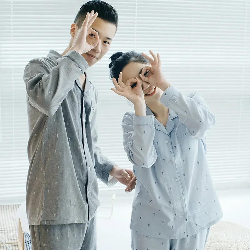 Men's cotton pajamas suit