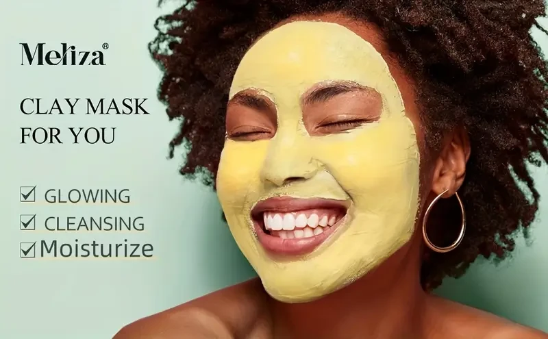 4pcs Clay Mask Set, Turmeric, Green Tea, Dead Sea, Rose