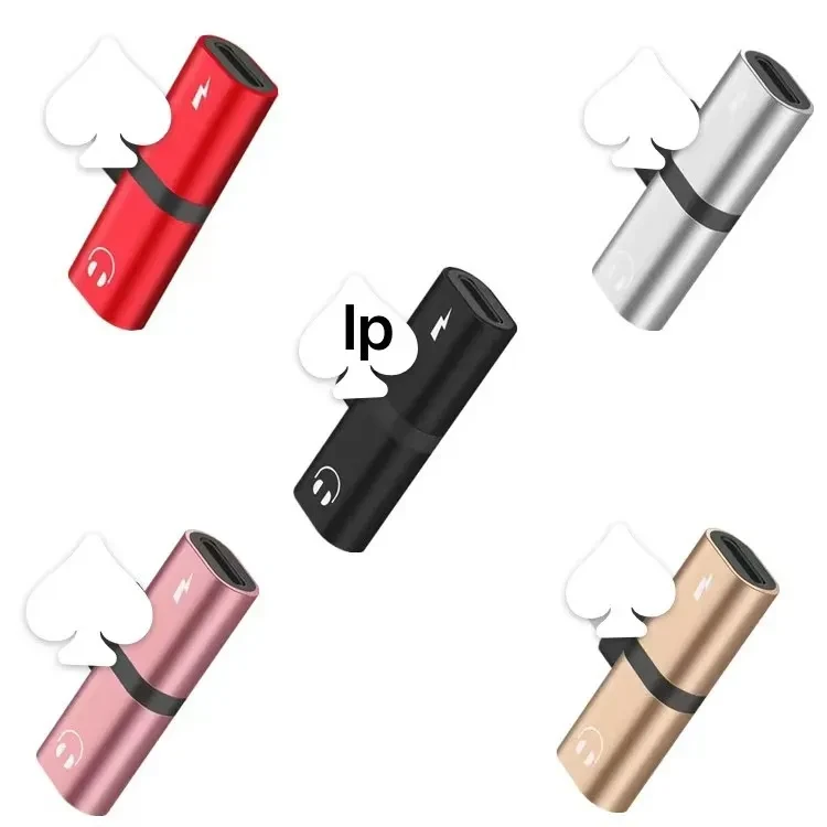 Compatible with Apple , Suitable For Apple Adapter, Headset, Listening To Songs And Charging Two-in-one Audio Adapter Straight Plug-in One-to-two Converter